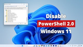 How to Disable PowerShell 20 in Windows 11 [upl. by Edmee]