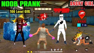 Noob Prank With Worldchat Random 100 Level Angry Girl 😤 बहुत बुरा हुआ Mere साथ 🥺 Garena Free Fire 🔥⚡ [upl. by Perlman]