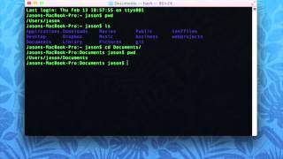 How to make a directoryfolder using Mac Terminal [upl. by Kcered]