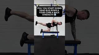 Dead Bug 🐛 FitnessTipsStrengthTraining MuscleBuilding core abs strength fitnesstips [upl. by Sirrom]