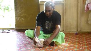 kava root presentation to acting chief in Vuna Village in Fiji [upl. by Iot]