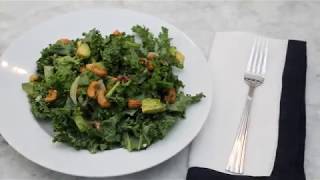 CancerFighting Recipes DairyFree Kale Caesar Salad [upl. by Eniagrom476]