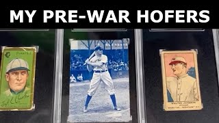 My PreWar HOF Baseball Card Collection A Table Top Display for 4LeafCards [upl. by Kcinom323]