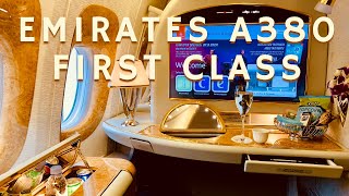 Emirates A380 First Class Dubai to Paris [upl. by Kayne]