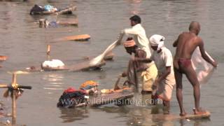 Varanasis dhobi ghat polluting river Ganges [upl. by Cummins]