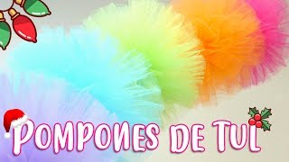 DIY Pompones de tul  DIY Esferas de tul [upl. by Notfa]