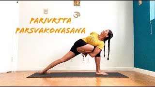 All Levels Revolved Side Angle Pose Parivrtta Parsvakonasana With Shana Meyerson YOGAthletica [upl. by Lucy]