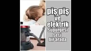 piş piş ve elektrikli süpürge sesi uyutma garanti [upl. by Davin]