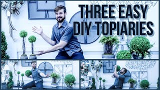 Create Your Own Home Decor Three Easy DIY Topiary Ideas 2021 [upl. by Capon]