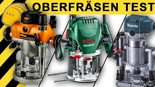 OBERFRÄSEN TEST  Bosch Makita amp Triton Oberfräse  Vergleich amp Infos [upl. by Eidac]