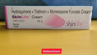 Skinlite cream hydroquinone tretinoin mometasone [upl. by Nerrag]