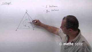 Inkugel einer Pyramide berechnen  V0906 [upl. by Nwahc243]