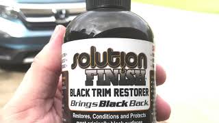 Solution Finish Black Trim Restorer [upl. by Rehteh]