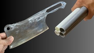 Dont throw away your PVC pipes I will show you how to make a knife handle out of PVC [upl. by Bellew]