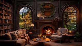 Autumn Hearthside Bliss Cozy Fireplace Sounds for a Creative Mood [upl. by Swords]