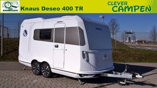 Knaus Deseo 400 TR 2019 Transportcaravan für Motorrad amp mehr  TestReview  Clever Campen [upl. by Hsirap]