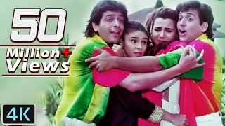 O Lal Dupatte Wali Full 4K Video Song  Govinda Chunky Pandey Rageshwari  Kumar Sanu  Aankhen [upl. by Kcireddor]