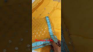 Pure organza fabric work bottom  dupatta organza work price 2490 [upl. by Sofko]