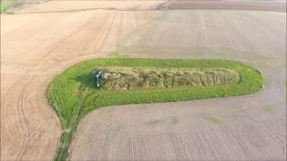 Drone Footage West Kennet Long Barrow Avebury UK [upl. by Gehlbach]