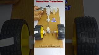 Manual Gear Transmission • Dc Motor  dcmotor tech youtubeshorts dcmotorproject [upl. by Ellirehs]