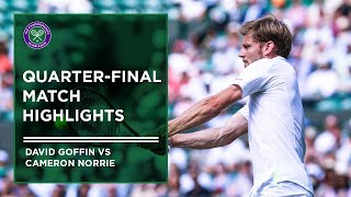 Cameron Norrie vs David Goffin  Match Highlights  Wimbledon 2022 [upl. by Owiat956]