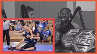 Kamaru Usman Talks Losing to Female Wrestler In Highschool [upl. by Soulier]