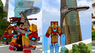 IRON MAN nano tech suit from Avengers Endgame for Minecraft pe [upl. by Alcot289]