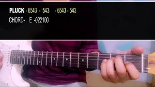 MENTHOL Jean Dawson  GUITAR CHORDS TUTORIAL [upl. by Eirrehs]