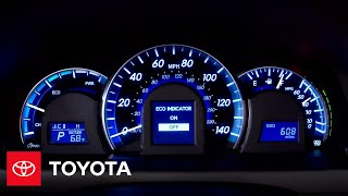 2012 Camry Hybrid HowTo Settings  Toyota [upl. by Rigdon574]