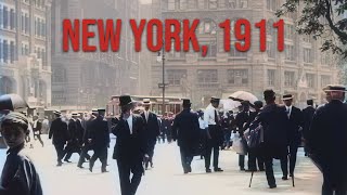 New York City in 1911  Restored Footage [upl. by Oilicec]