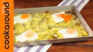 Patate e uova al forno  Ricetta facile e veloce [upl. by Adnohsirk]