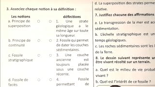 SVT 1AC Les fossiles et la fossilisation Exercices supplémentaires [upl. by Letnom]