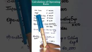 Operating ratio kaise nikalein  ratio analysis class 12  operating ratio formula [upl. by Anneg]