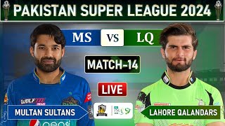 PSL LIVE  LAHORE QALANDARS vs MULTAN SULTANS MATCH 14 LIVE COMMETARY  LQ vs MS LIVE  LQ 13 OV [upl. by Airottiv570]