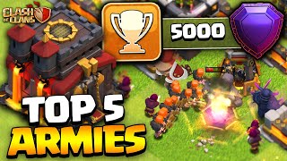 Top 5 TH10 Pushing Attack Strategies for 2024  Clash of Clans [upl. by Idnar814]