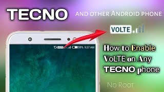 VoLTE Enable on Any TECNO phone How to Enable VoLTE on Any Android Phone [upl. by Chiquia545]