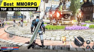 Top 11 Best New MMORPG Android iOS I Highly Recommend you to play MMORPG [upl. by Enybor]