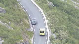 2 Norwegian Ambulances driving up the Trollstigen [upl. by Syck]