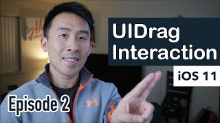 Swift 4 Collage App  How to Implement Dragging with UIDragInteraction Ep 2 [upl. by Mallissa]