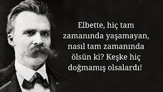 Kendi rızasıyla ölmek üzerine  Friedrich Nietzsche [upl. by Agathy]