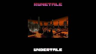 UNDERTALE Complete Map vs RUNETALE  Undertale Remastered undertale deltarune minecraft [upl. by Ecneitap]