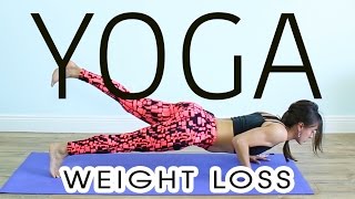 1 Hour Power Vinyasa Yoga » Dynamic Weight Loss Flow  Gayatri Yoga [upl. by Shaffer964]