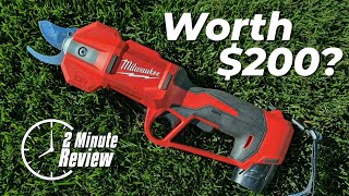 Worth 200 Battery Pruner Review  Milwaukee M12 Pruning Shears 253420 [upl. by Four]