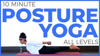 10 minute Yoga for Posture All Levels  Sarah Beth Yoga [upl. by Eslud563]