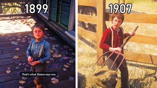 Jack Marston differences 1899 vs 1907  RDR2  Red Dead Redemption 2 [upl. by Ignatzia]