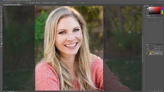 How to Crop Images in Photoshop with the Crop Tool [upl. by Etnovert]