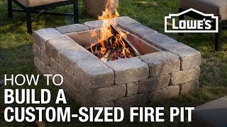 How To Build a CustomSized Fire Pit [upl. by Wilber]