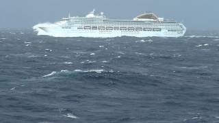 PampOs Oceana in heavy seas in Bay of Biscay 25042012 [upl. by Ian]