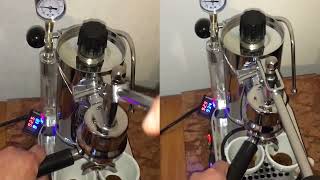 La Pavoni Professional Gaggia PID temperature control home lever coffee machine espresso [upl. by Isidor]