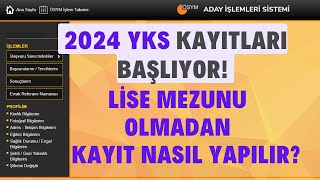 Yks Kayıtları Yarın Başlıyor 2024 Yks Kaydı Nasıl Yapılır Kayıt Adımları İnternetten Başvuru [upl. by Nort]